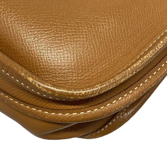 Auth HERMES Evelyne II PM Gold Veau Epsom square K Shoulder Bag - Picture 3 of 16